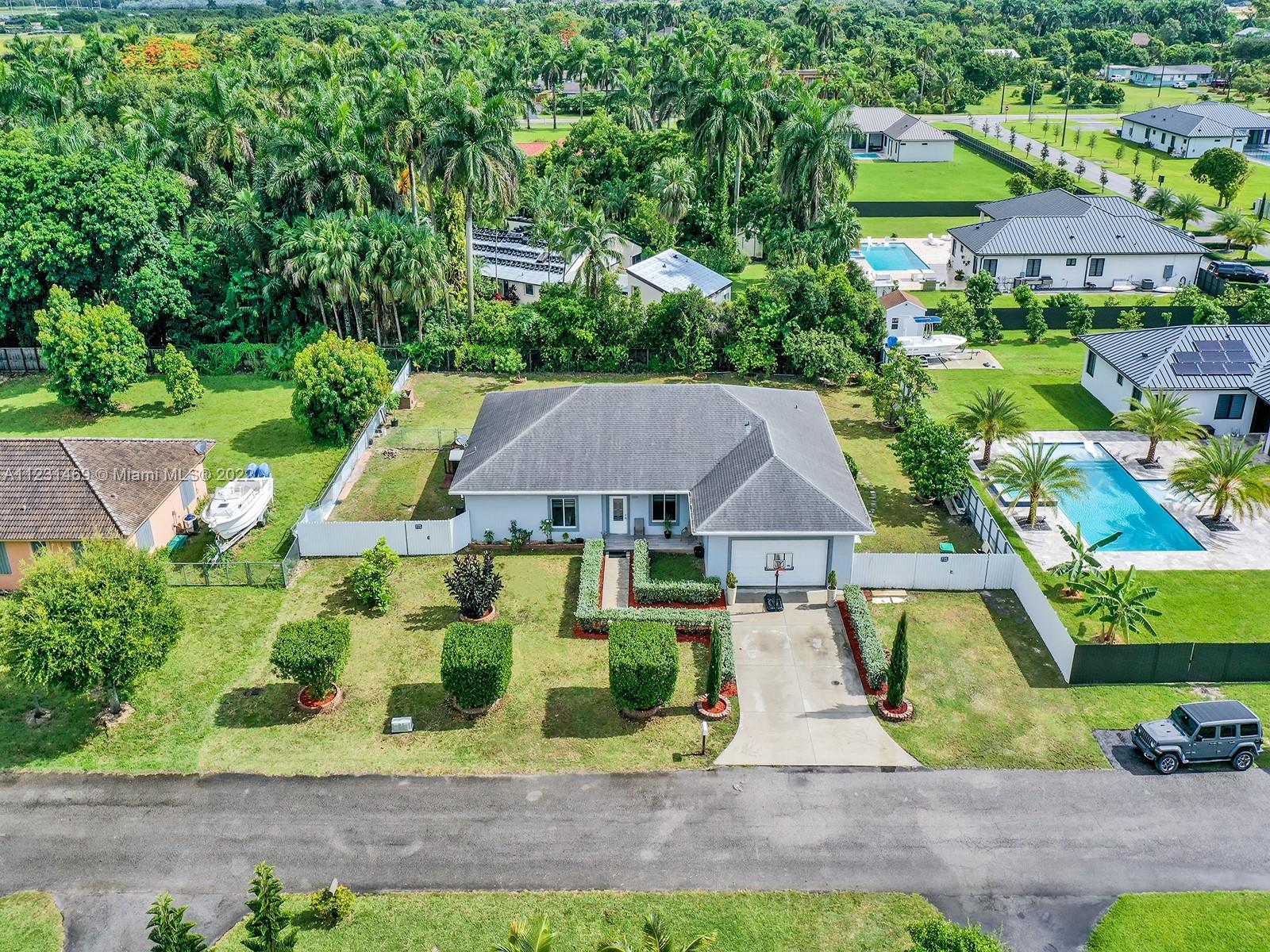 17335 Southwest 298th Street Homestead, FL 33030 - Photo 2 of 32 an aerial view of multiple houses with yard