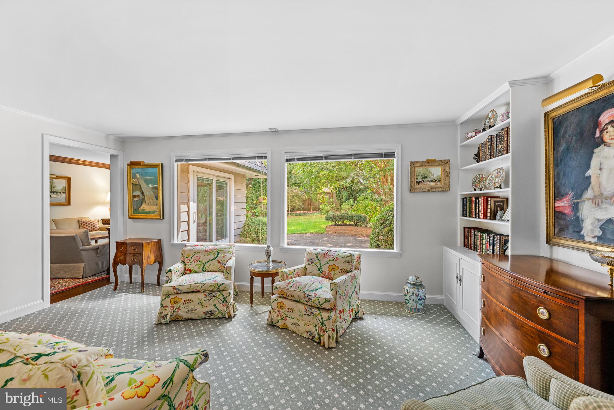 5511 Grove Street Chevy Chase, MD 20815 - Photo 8 of 33 a living room with furniture and a large window