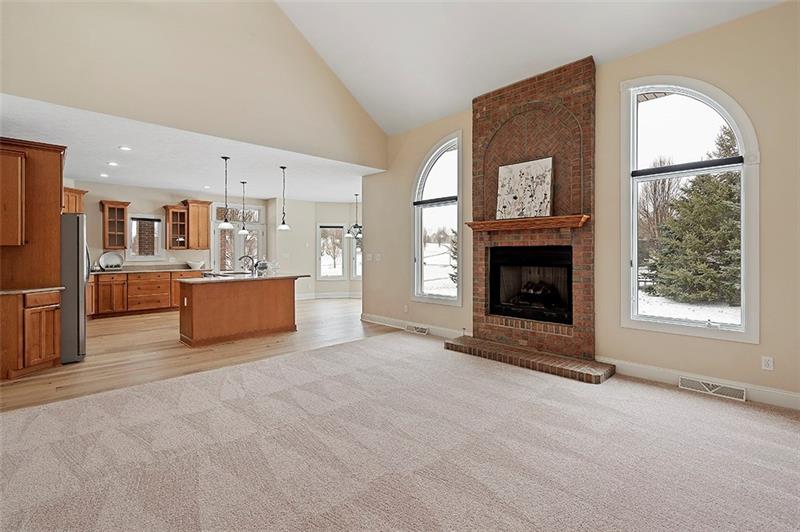 110 Rabold Drive Wexford, PA 15090 - Photo 8 of 25 The family room is further enhanced with a cathedral ceiling and opens nicely to the kitchen for ease of entertaining.