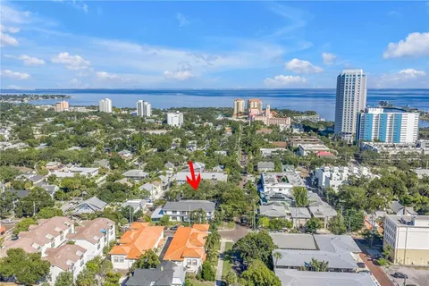 an aerial view of a city