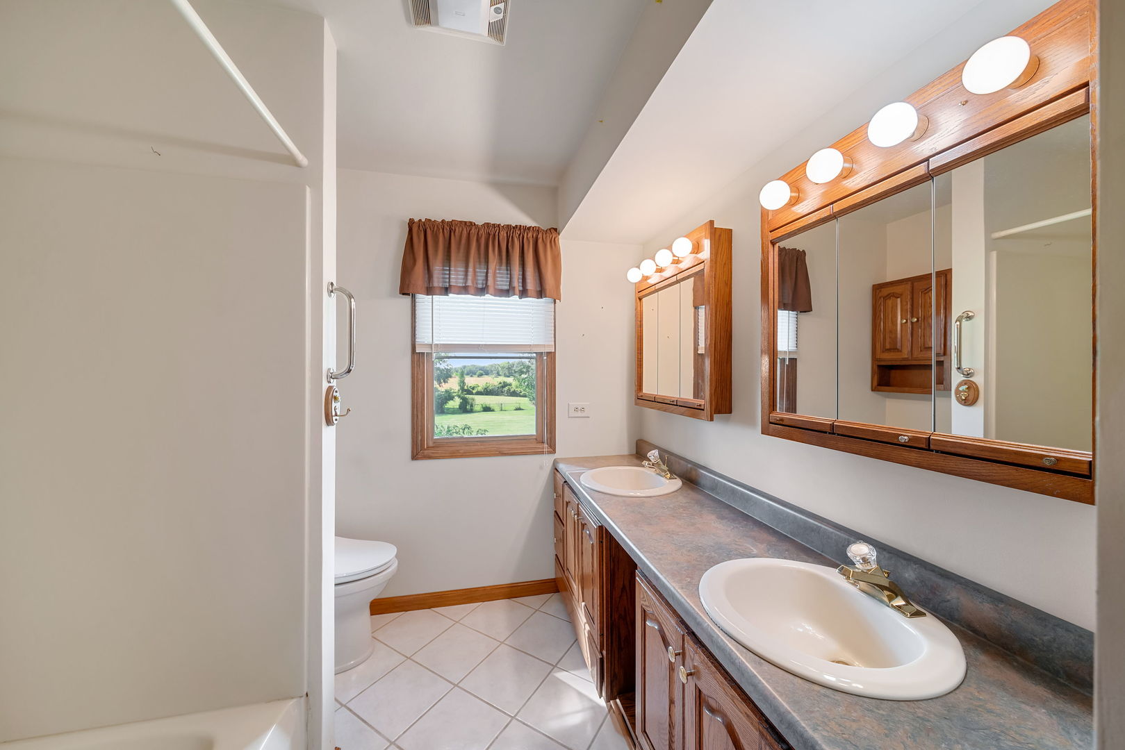 8515 Schmidt Street Spring Grove, IL 60081 - Photo 33 of 43 a bathroom with a sink a toilet and mirror
