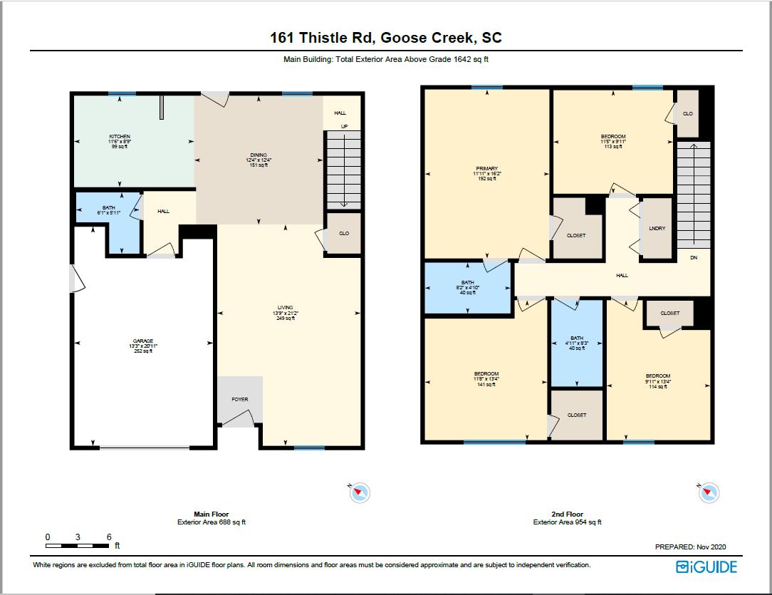 161 Thistle Road Goose Creek, SC 29445 - Photo 22 of 22 161 Thistle Rd. Floorplan