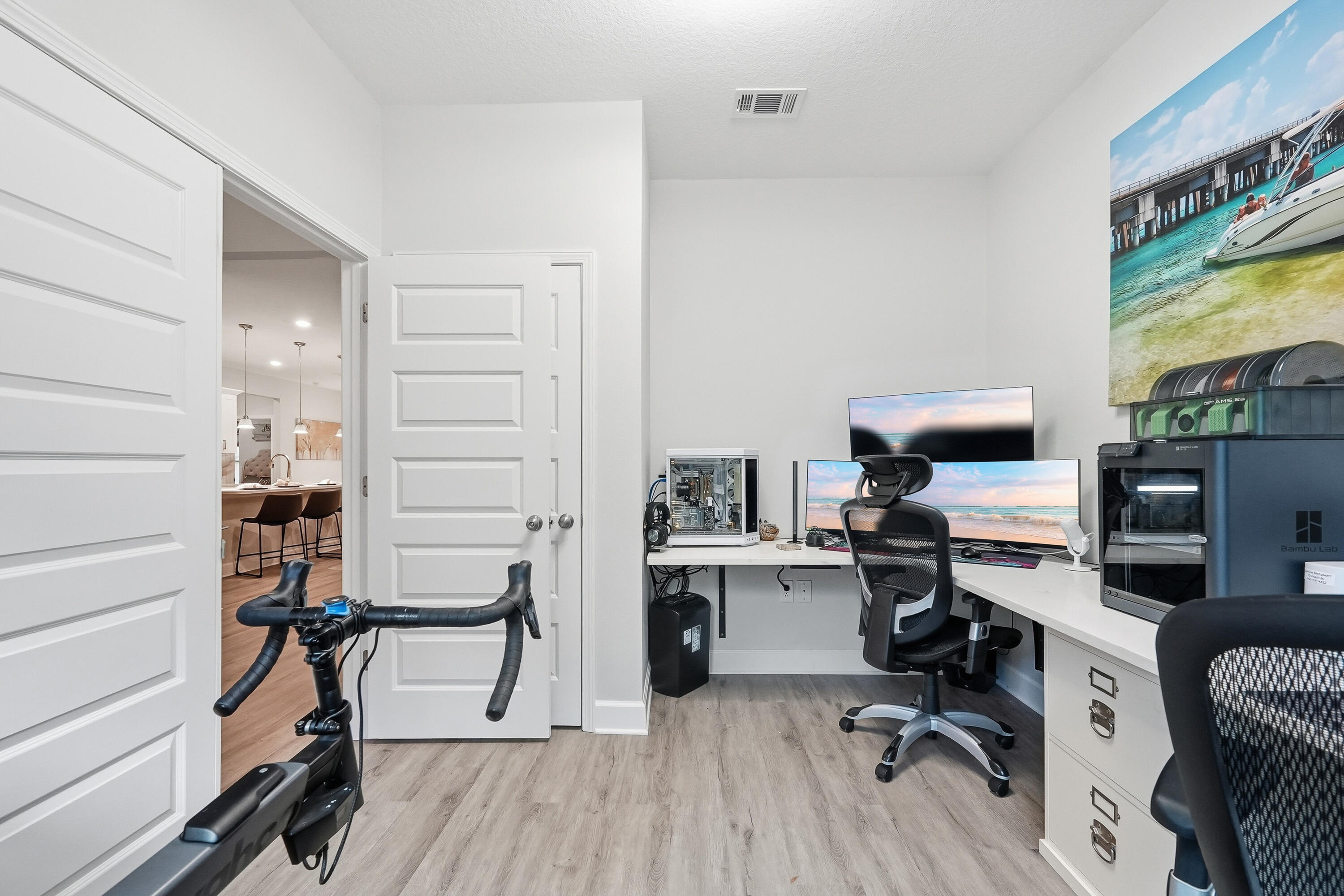 5833 La Porte Road Crestview, FL 32539 - Photo 11 of 44 a view of a workspace with furniture and a window