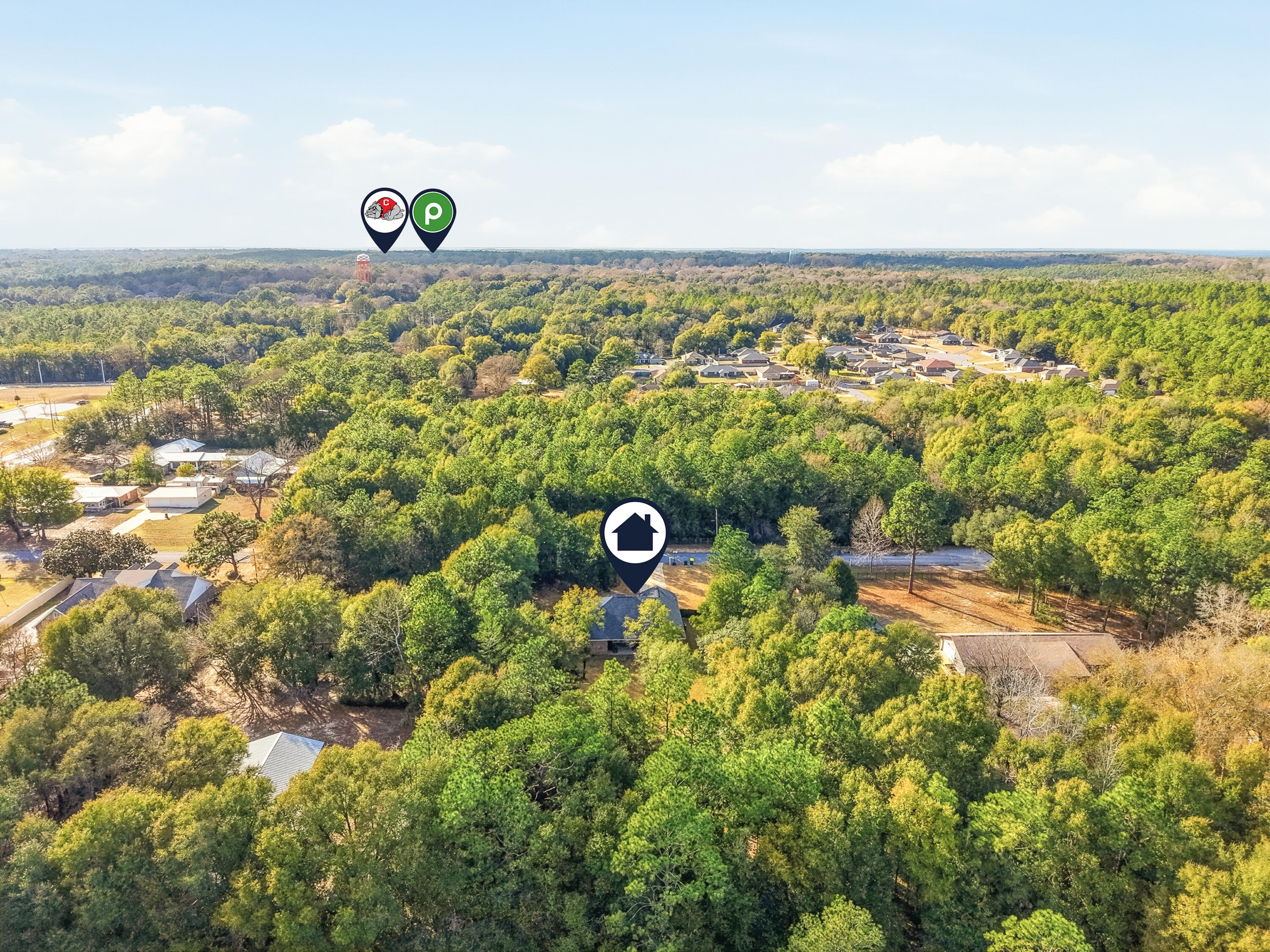 5833 La Porte Road Crestview, FL 32539 - Photo 6 of 44 an aerial view of a beach