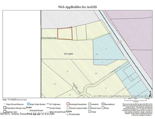 $525,000 | Tract C West Wind Trail, Alpine, WY 83128