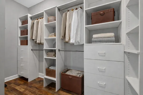 a walk in closet
