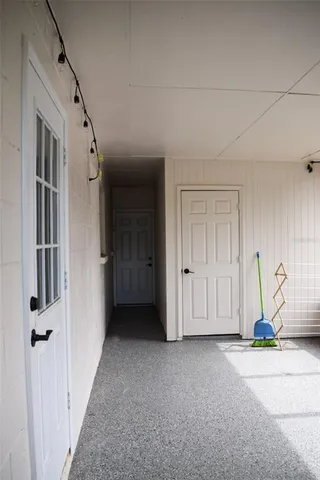 a view of yard from a backyard