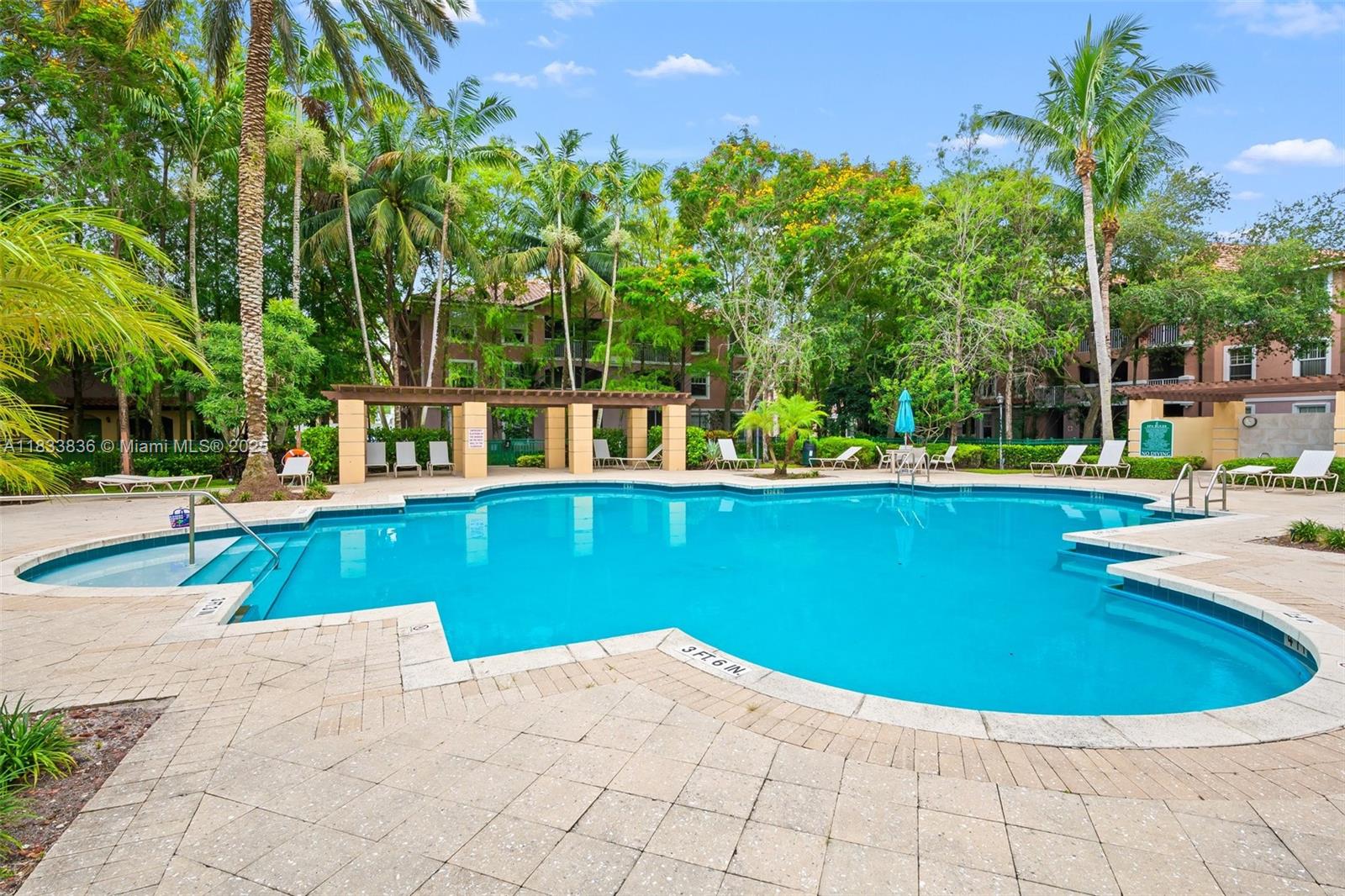 6722 West Sample Road, Unit 6722 Coral Springs, FL 33067 - Photo 21 of 23 a view of a swimming pool with a yard