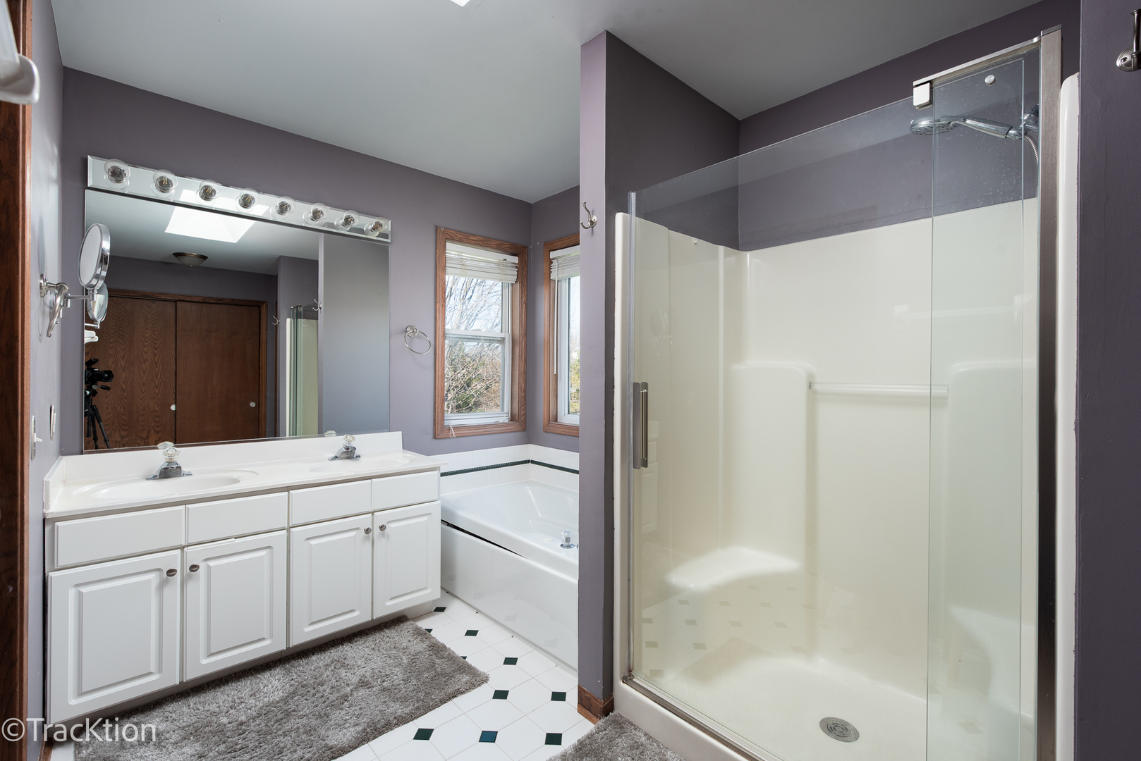 323 Mallard Lane Sugar Grove, IL 60554 - Photo 20 of 32 a bathroom with a double vanity sink mirror and shower