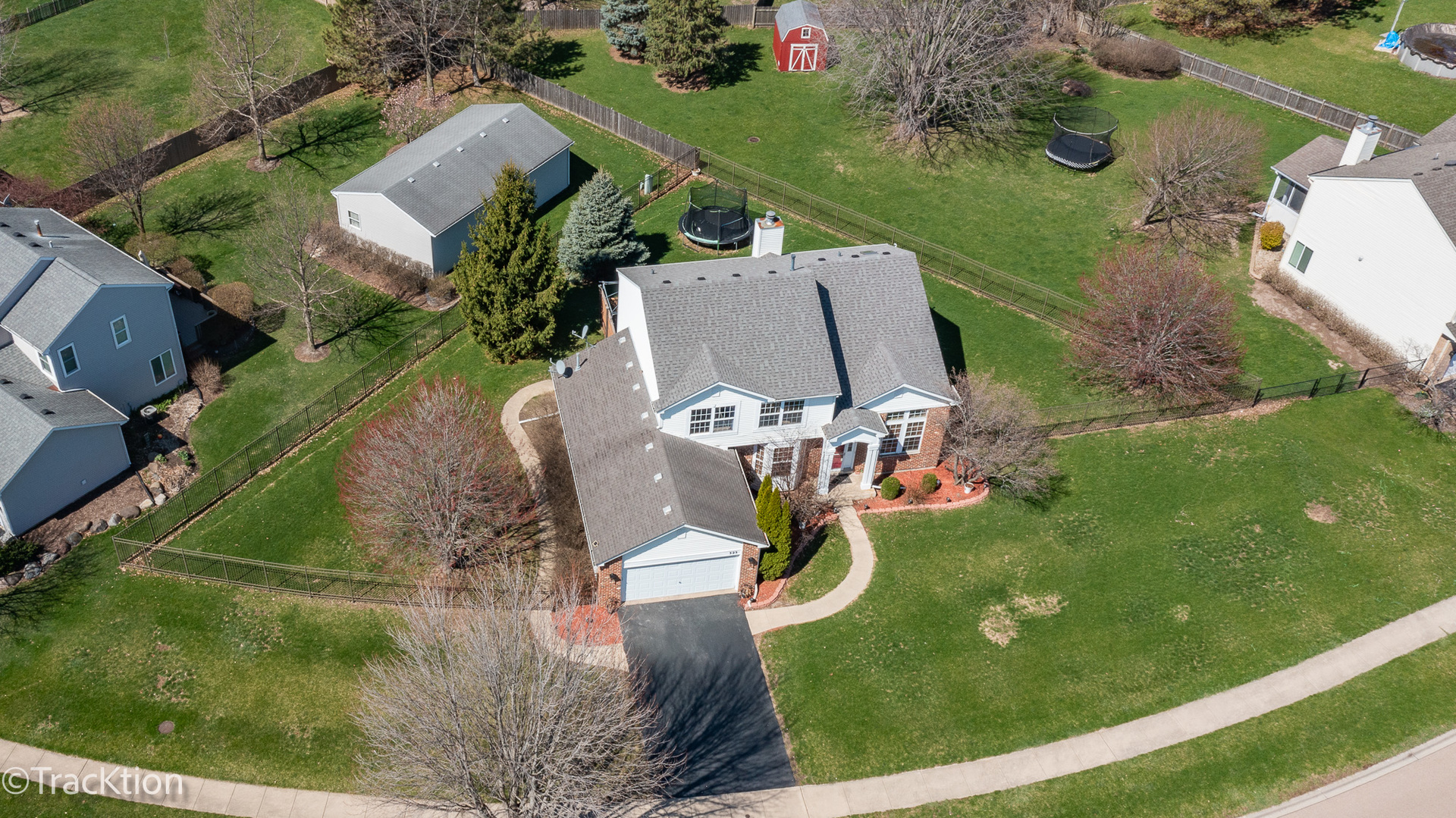 323 Mallard Lane Sugar Grove, IL 60554 - Photo 32 of 32 an aerial view of a house with yard swimming pool and outdoor seating