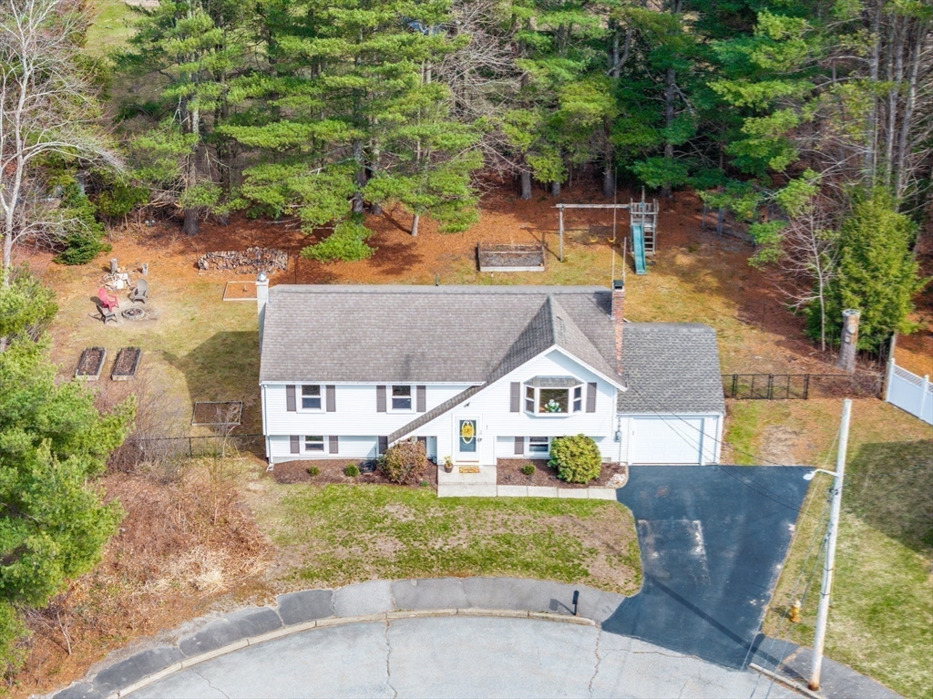 50 Harlow Road Rockland, MA 02370 - Photo 33 of 38 an aerial view of a house with a yard basket ball court and outdoor seating