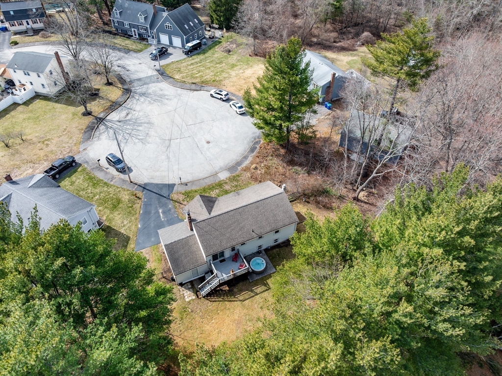 50 Harlow Road Rockland, MA 02370 - Photo 34 of 38 an aerial view of a house with a yard and lake view