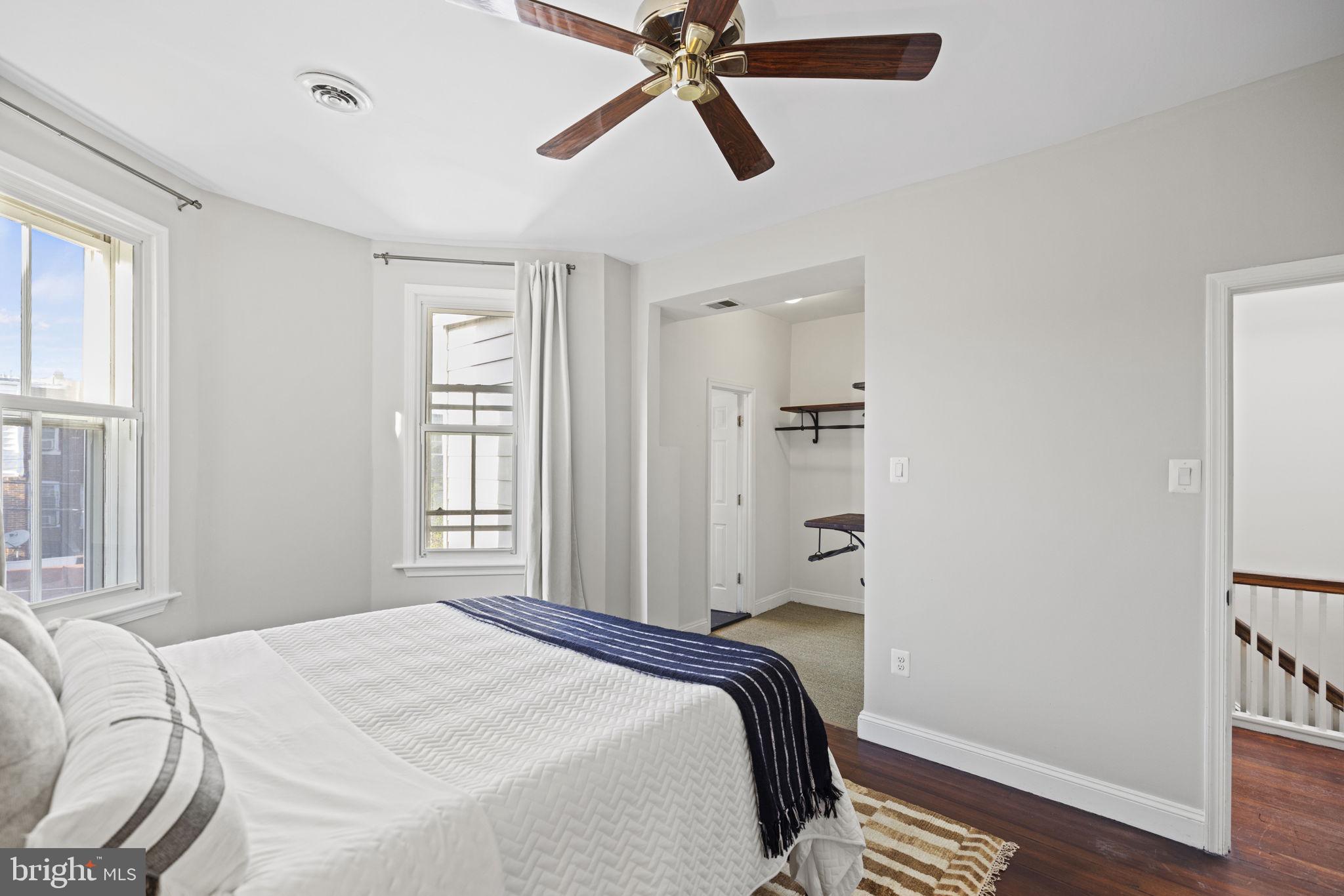 115 R Street Northwest Washington, DC 20001 - Photo 29 of 48 a bedroom with a bed and a window