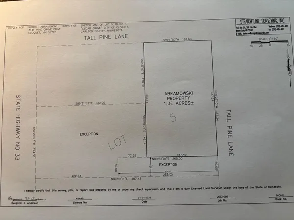 $295,000 | Tbd Tall Pine Lane, Cloquet, MN 55720