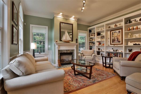 5 Snowcrest Run North Reading, MA 01864 - Photo 4 of 30 a living room with furniture and a fireplace