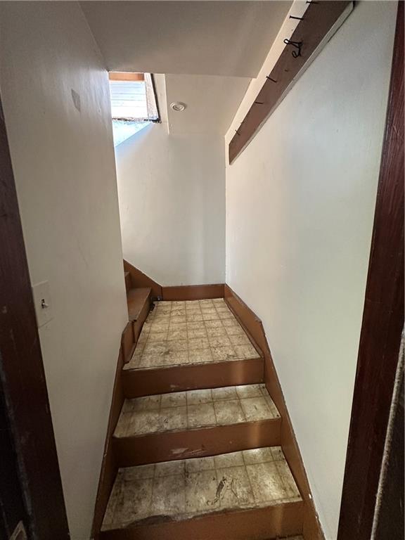 500 Woodward Avenue McKees Rocks, PA 15136 - Photo 31 of 34 a view of staircase with white walls and a window