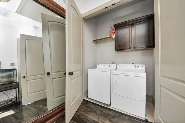 an aerial view of residential house with outdoor space