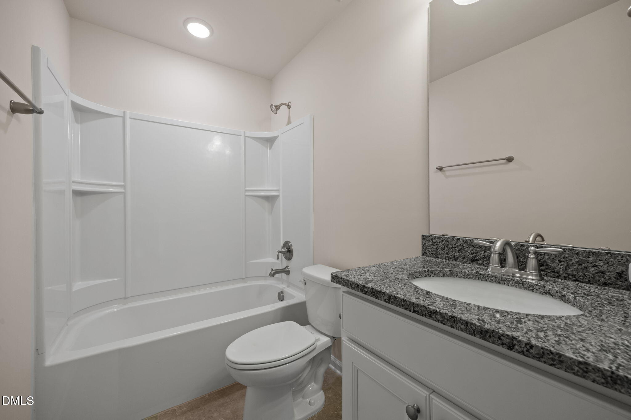 2048 Crampton Grove Way Cary, NC 27519 - Photo 38 of 50 a bathroom with a granite countertop sink toilet and shower