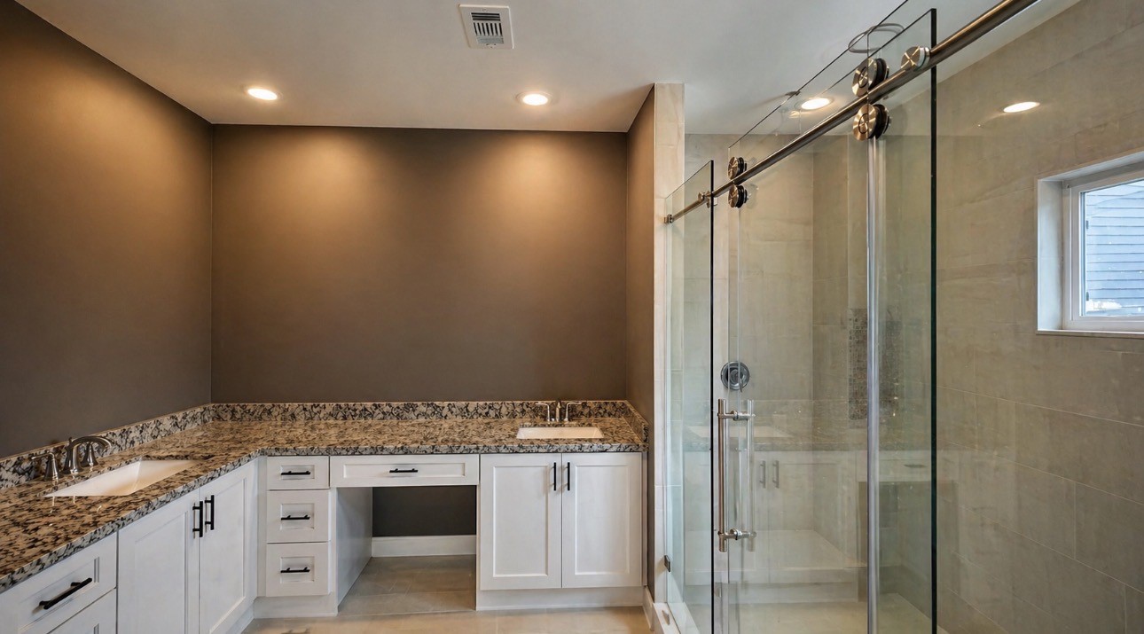 5125 Larkspur Street Houston, TX 77033 - Photo 22 of 33 a view of a bathroom with a sink and mirror