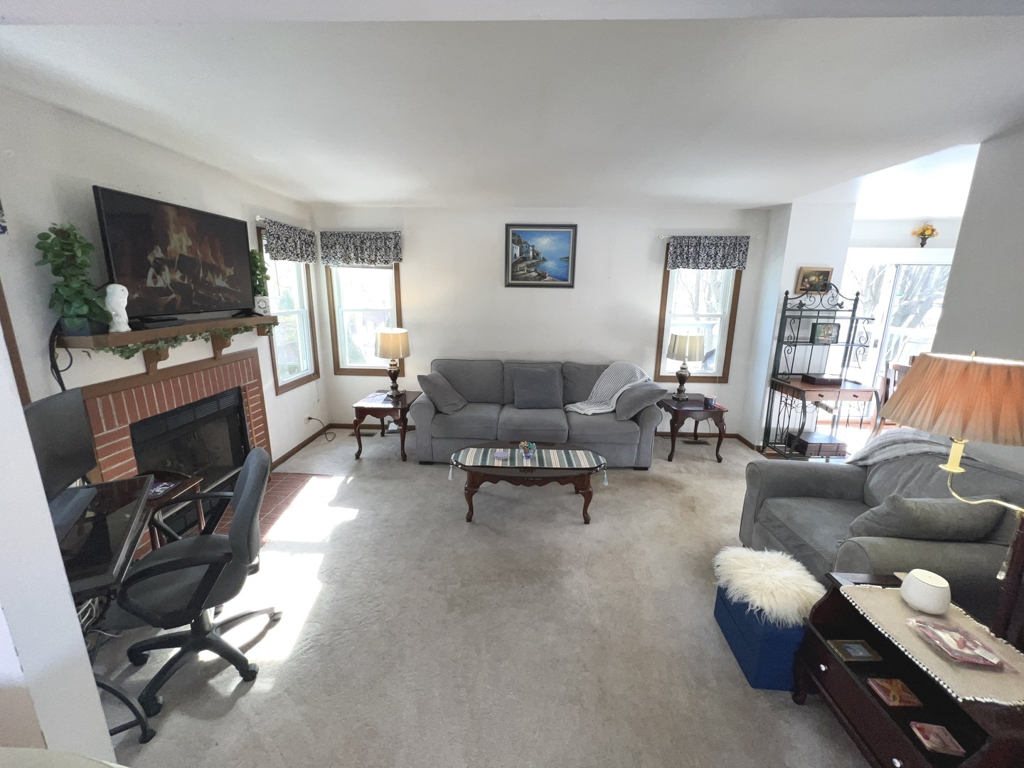 1018 Rain Tree Drive Bolingbrook, IL 60440 - Photo 4 of 22 a living room with furniture and a flat screen tv