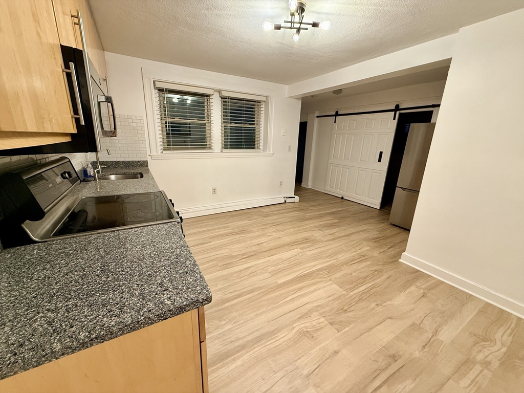 28 Ransom Road, Unit 12AB Boston, MA 02135 - Photo 4 of 17 a view of a sink a faucet a window and a rug