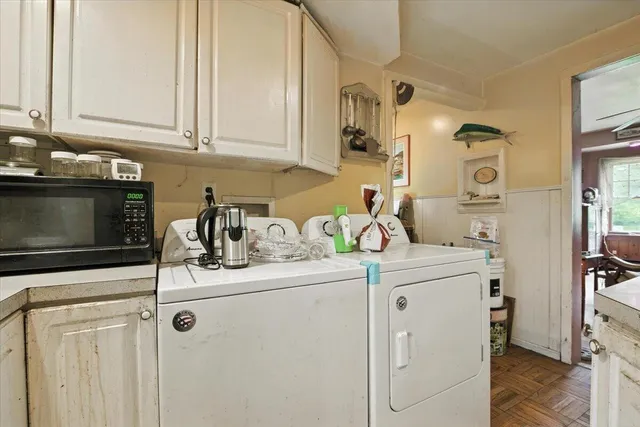 a living room filled with furniture