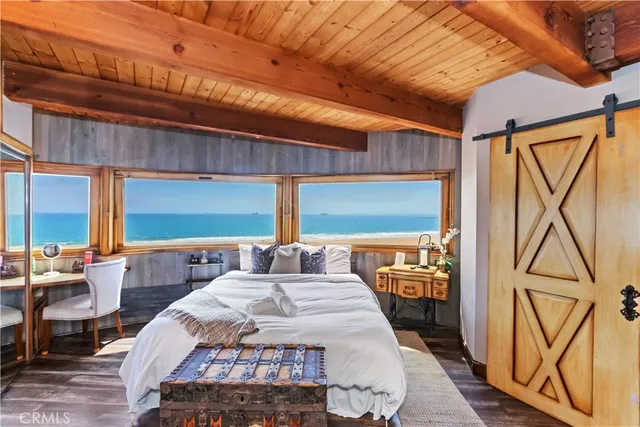 a view of a lake with a building in front of it