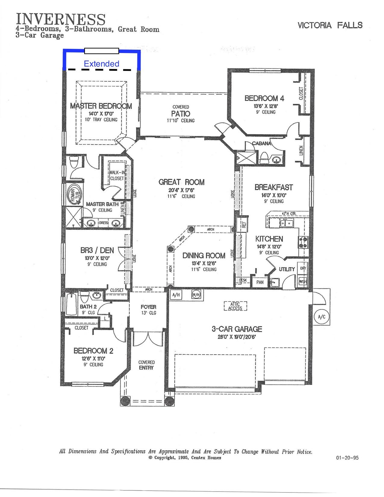 12353 Riverfalls Court Boca Raton, FL 33428 - Photo 37 of 37 Inverness floor plan - extended