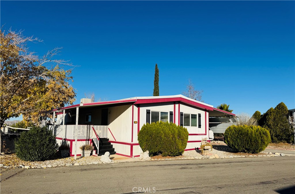 a view of a house with a patio