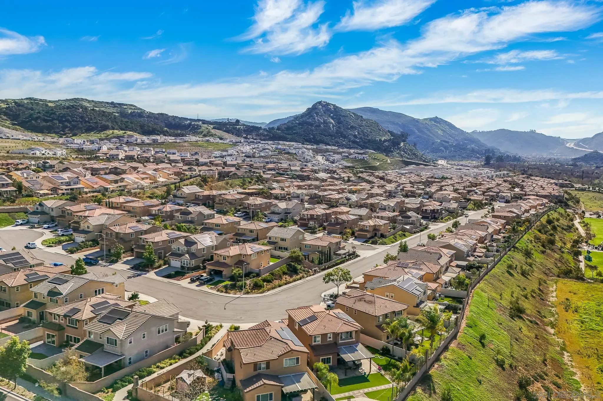 310 Falabella Lane Fallbrook, CA 92028 - Photo 40 of 48 an aerial view of residential house and outdoor space