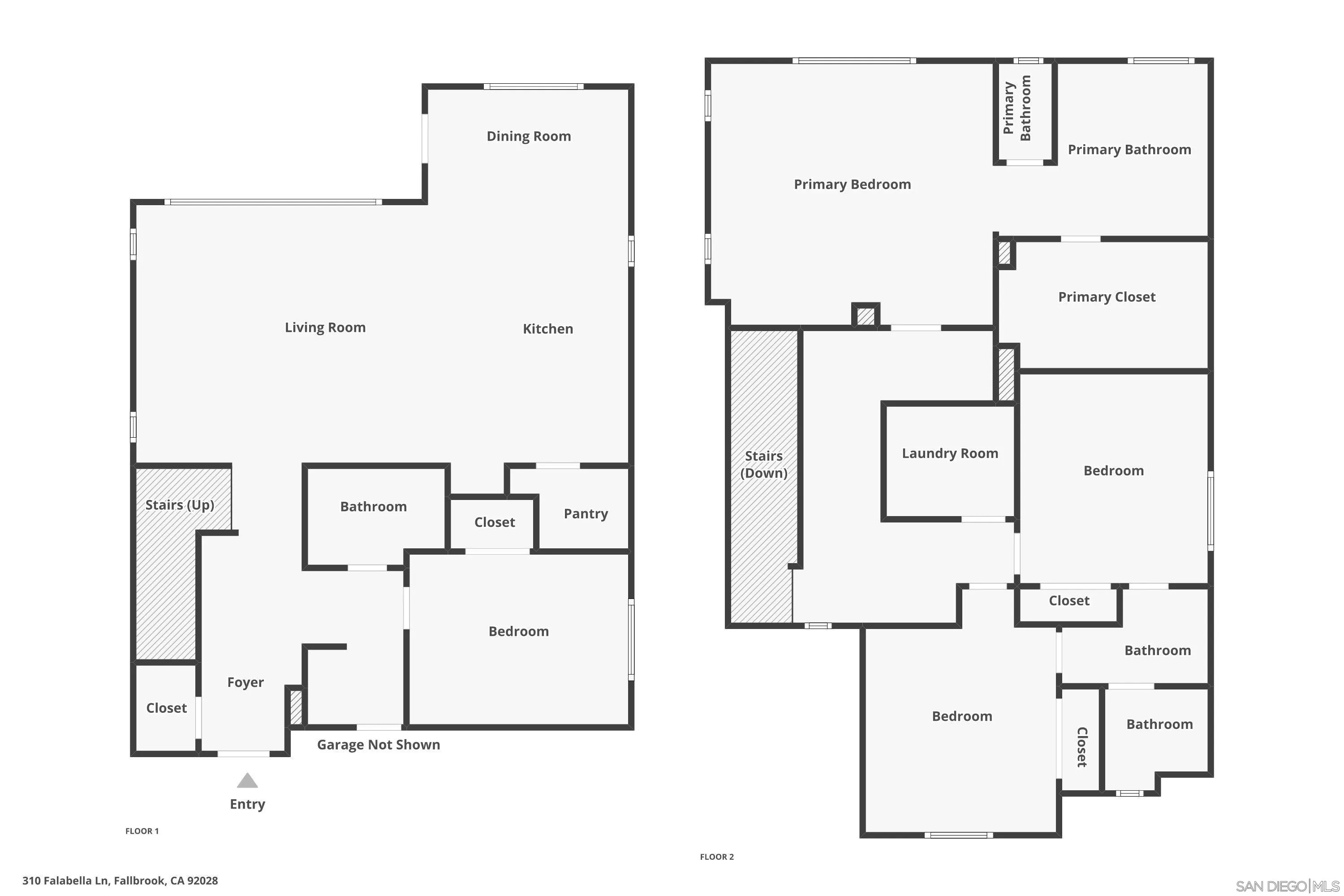 310 Falabella Lane Fallbrook, CA 92028 - Photo 48 of 48 a picture of floor plan