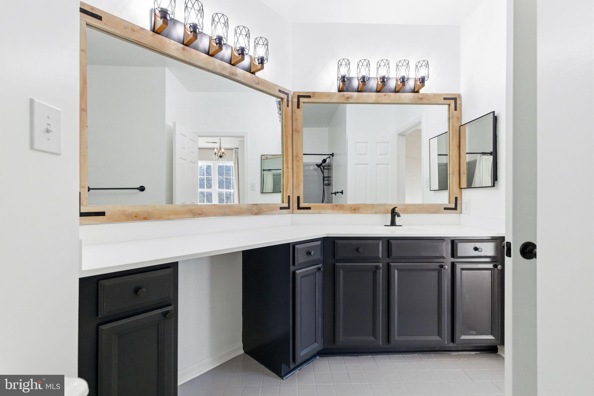 20419 Riverbend Square, Unit 200 Sterling, VA 20165 - Photo 23 of 39 a bathroom with a sink double vanity and a mirror