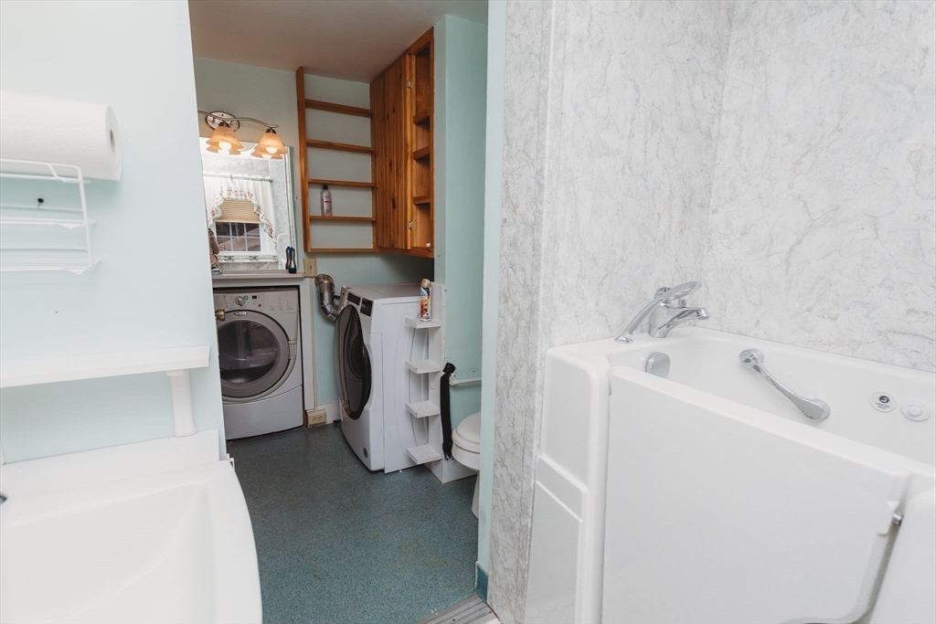 163 Hazelton Road Rowe, MA 01367 - Photo 28 of 40 a utility room with dryer and washer