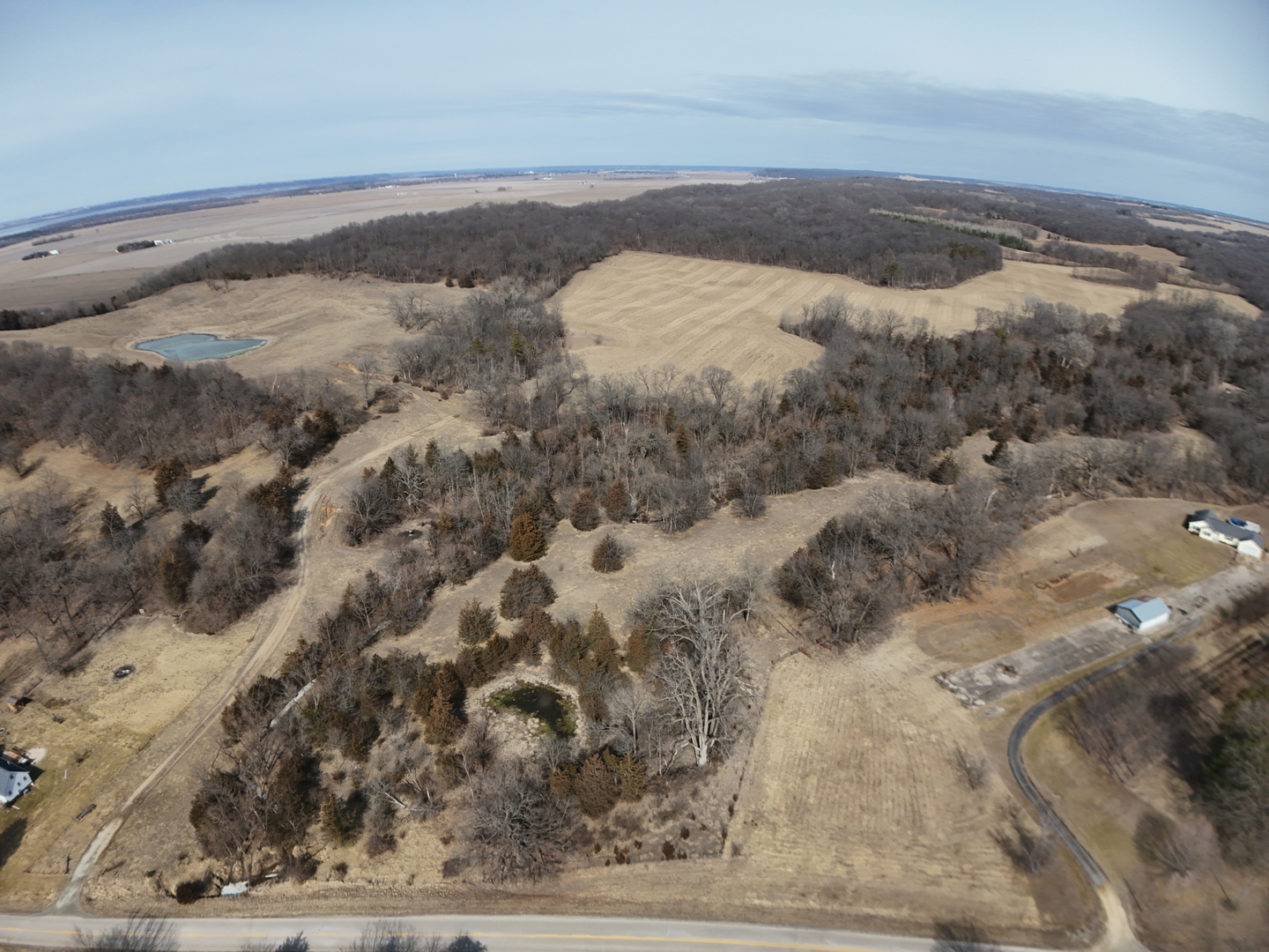 a view of lake and mountain