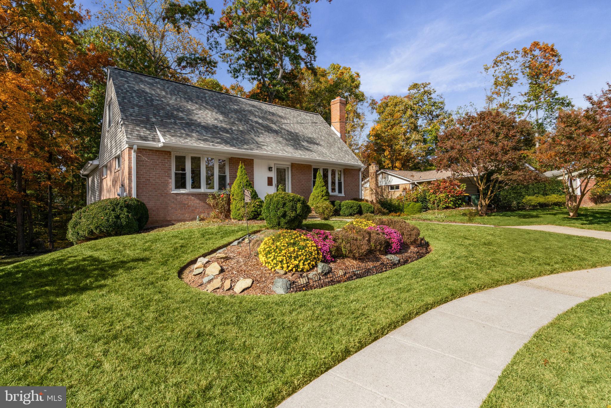 7006 Elkton Drive Springfield, VA 22152 - Photo 2 of 61 Extensive Landscaping. Expanded Cape Cod!