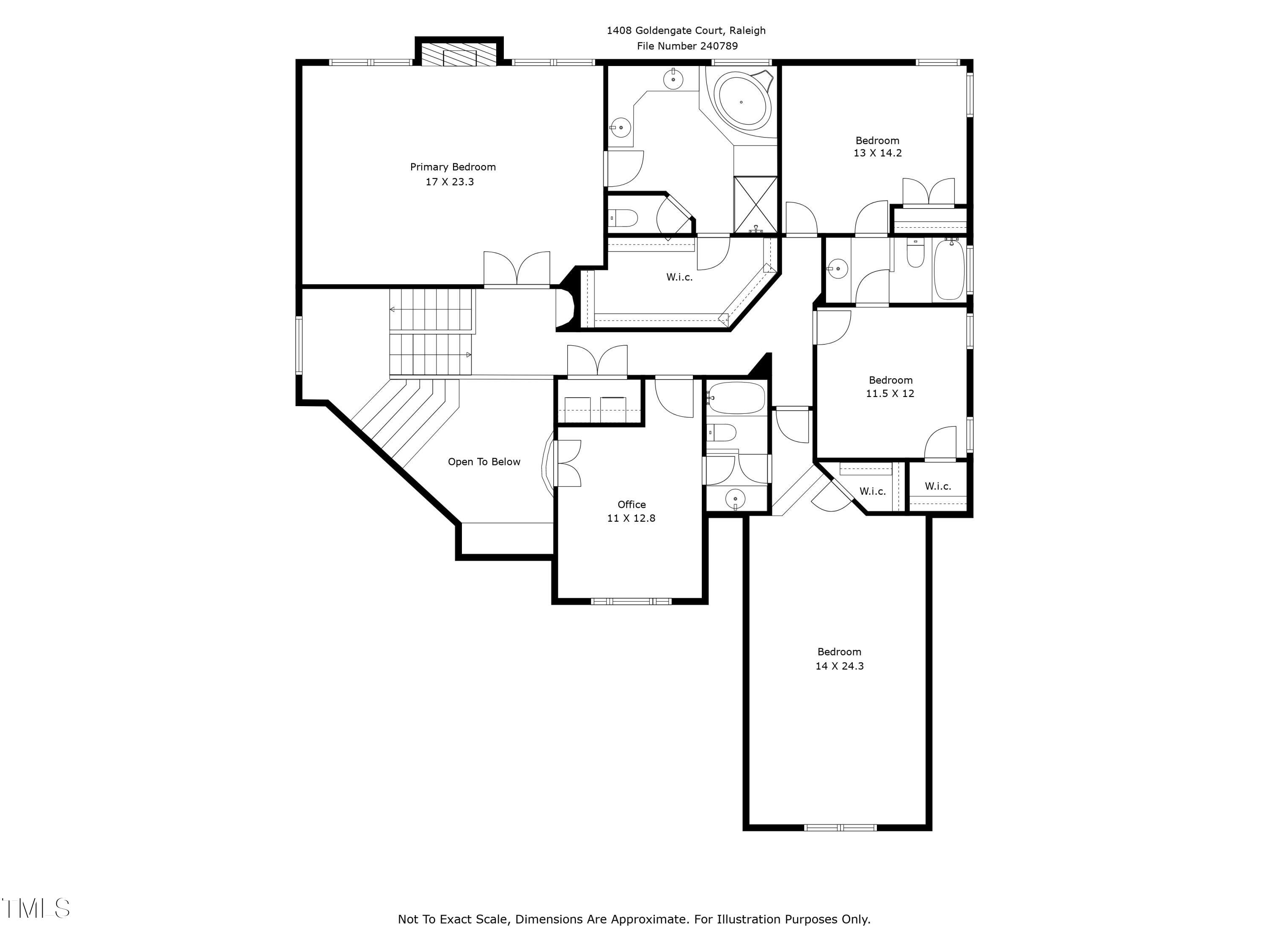 1408 Goldengate Court Raleigh, NC 27613 - Photo 64 of 64 a picture of a floor plan