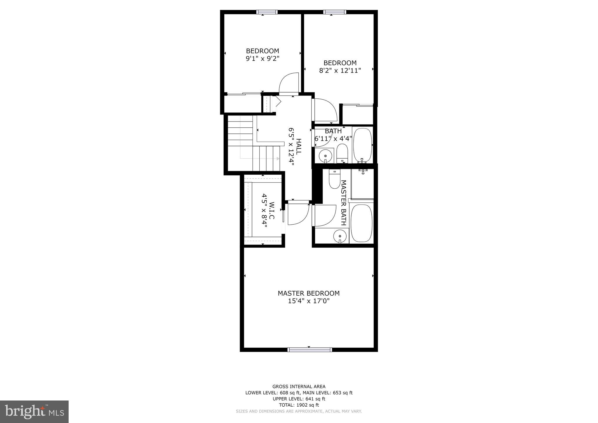 8405 Glad Rivers Row Columbia, MD 21045 - Photo 26 of 27 Upper Level Floor Plan