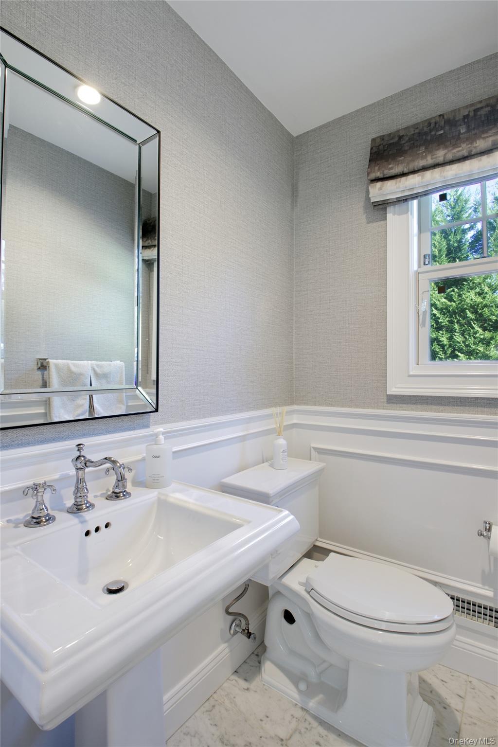 6 Flamingo Road East Hills, NY 11576 - Photo 18 of 37 a bathroom with a sink toilet and mirror