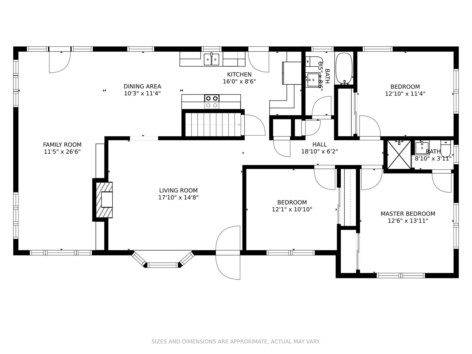 3126 Stoneridge Road Southwest Roanoke, VA 24014 - Photo 47 of 48 a picture of a floor plan