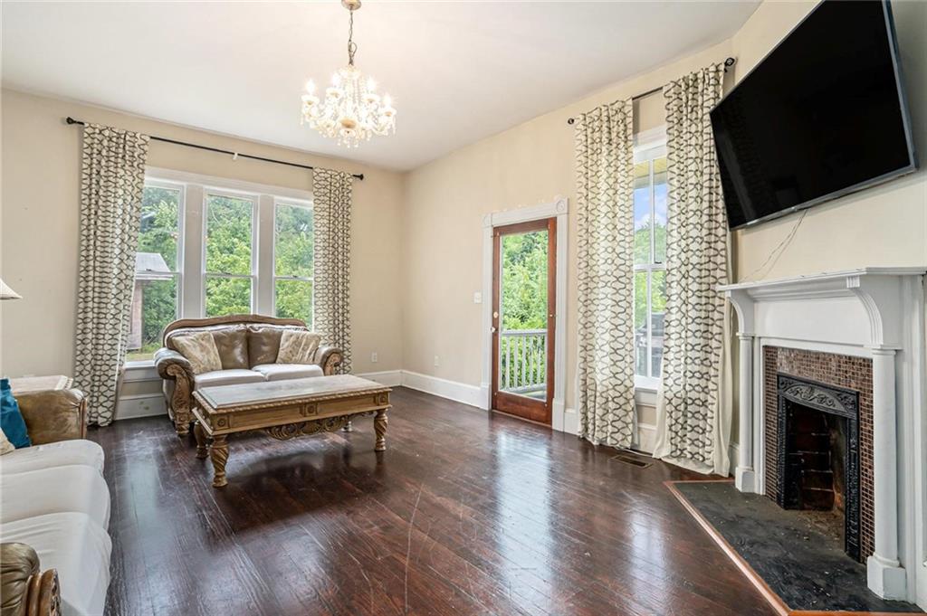 35 Old Mill Road Cedartown, GA 30125 - Photo 9 of 30 a living room with furniture and a fireplace