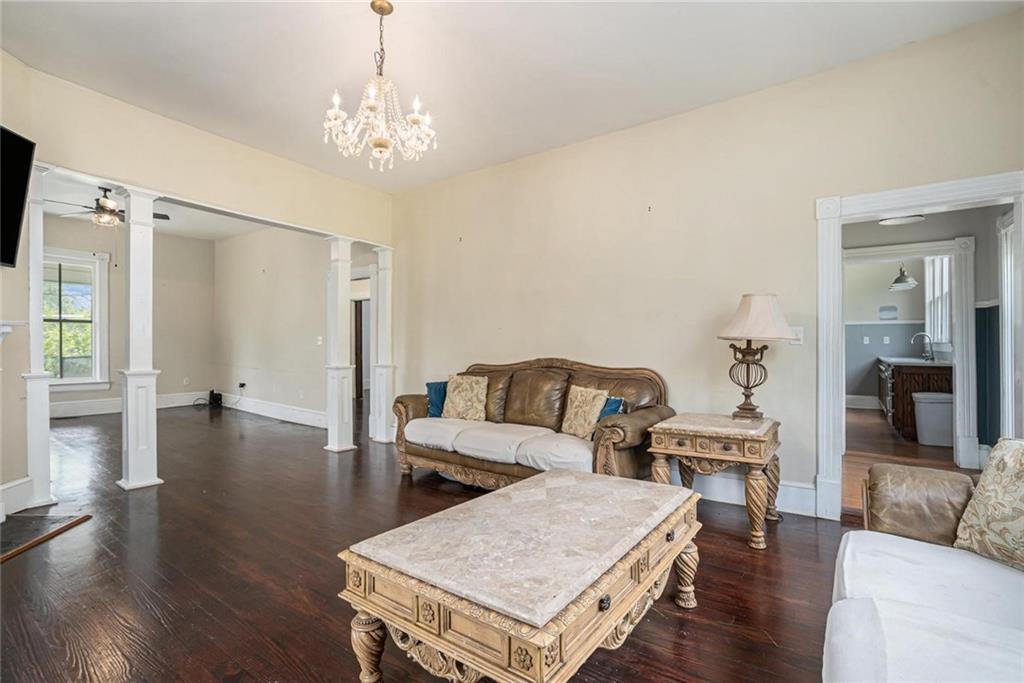 35 Old Mill Road Cedartown, GA 30125 - Photo 10 of 30 a living room with furniture and a chandelier