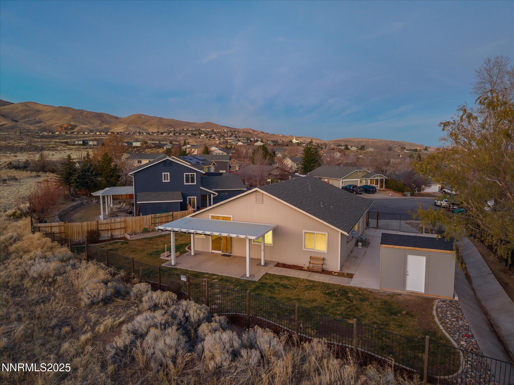 7260 Winterhill Court Reno, NV 89523 - Photo 34 of 39 an aerial view of a house with a yard