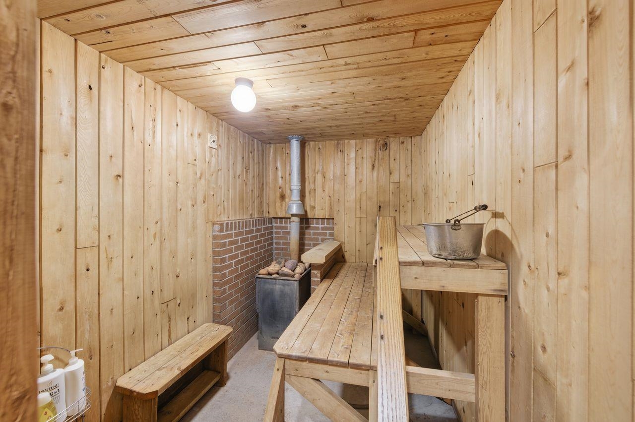 64903 Charles Johnson Road Ashland, WI 54806 - Photo 36 of 52 Relaxing sauna / steam room with wooden ceiling and wooden walls