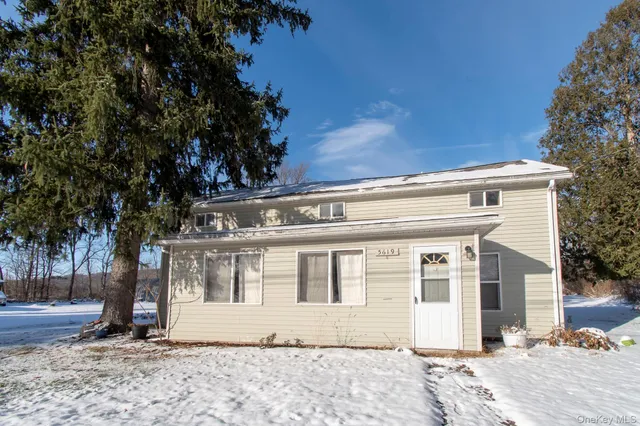 a front view of a house