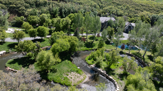 5155 East Canyon Road Morgan, UT 84050 - Photo 4 of 7 Aerial view of a heavily wooded area and a nearby body of water
