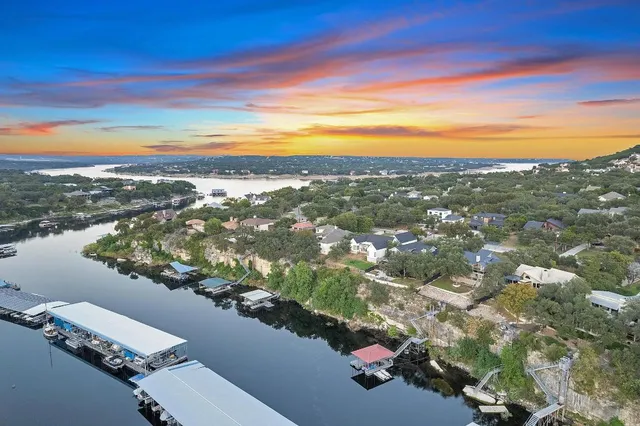 a view of city and ocean