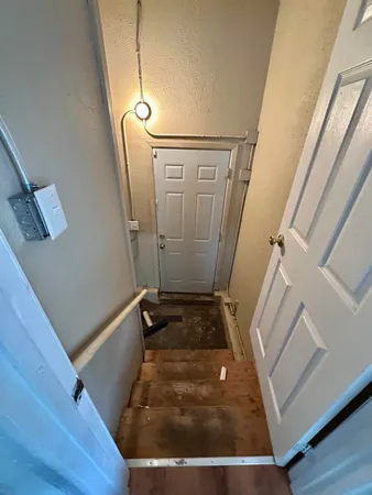 a view of bedroom with a bed