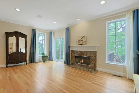 a room with furniture and a window