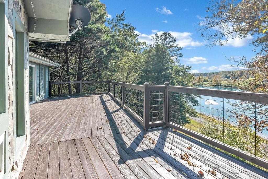 357 John's Way Talking Rock, GA 30175 - Photo 45 of 63 a view of balcony with wooden floor and fence