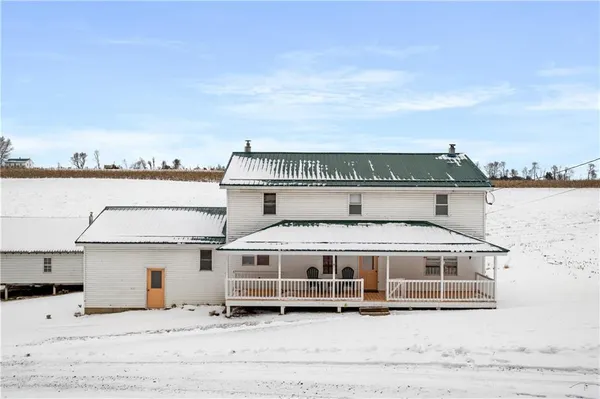 a view of a white building